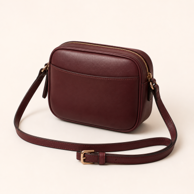 Mini Crossbody Τσάντα – Μπορντό